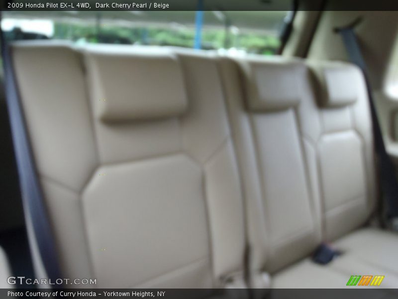 Dark Cherry Pearl / Beige 2009 Honda Pilot EX-L 4WD