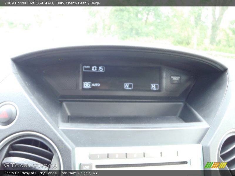 Dark Cherry Pearl / Beige 2009 Honda Pilot EX-L 4WD