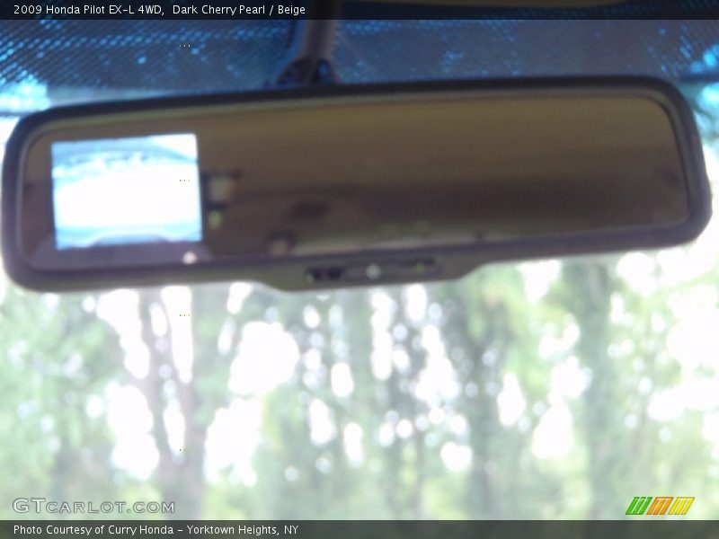 Dark Cherry Pearl / Beige 2009 Honda Pilot EX-L 4WD