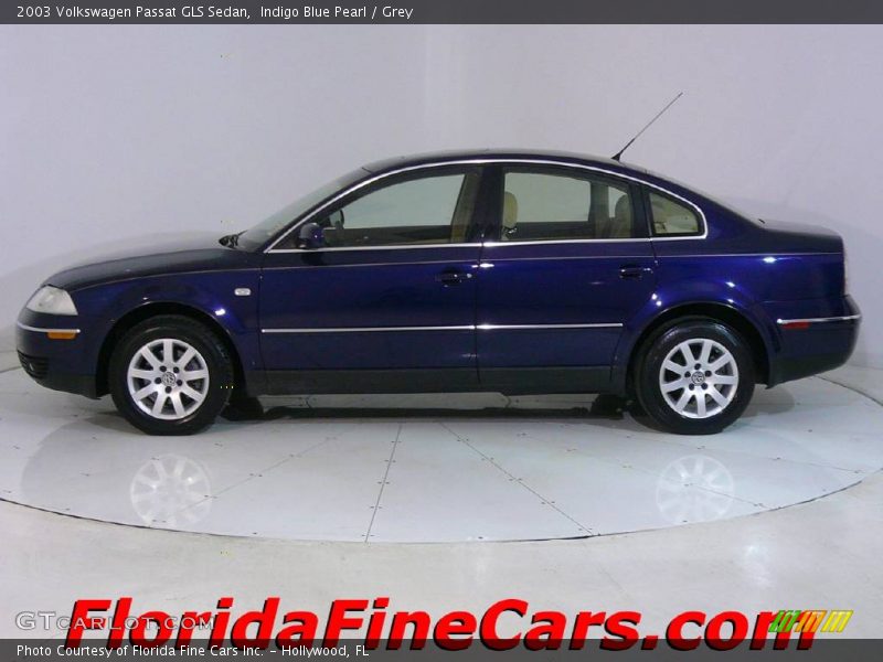 Indigo Blue Pearl / Grey 2003 Volkswagen Passat GLS Sedan