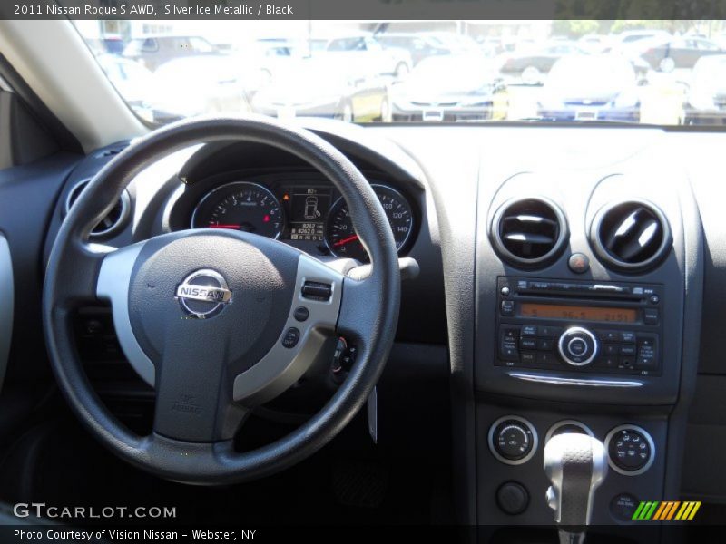 Silver Ice Metallic / Black 2011 Nissan Rogue S AWD