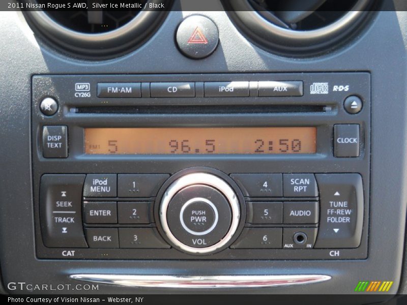 Silver Ice Metallic / Black 2011 Nissan Rogue S AWD