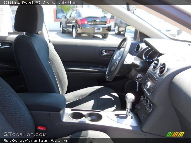 Silver Ice Metallic / Black 2011 Nissan Rogue S AWD