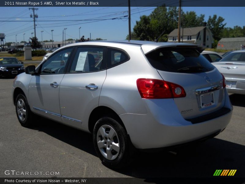Silver Ice Metallic / Black 2011 Nissan Rogue S AWD