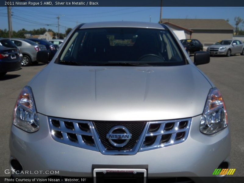 Silver Ice Metallic / Black 2011 Nissan Rogue S AWD