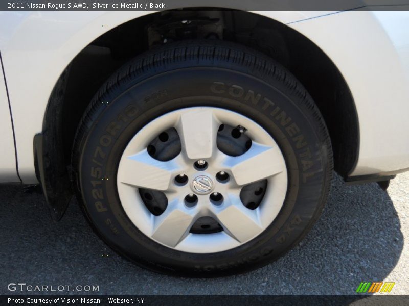 Silver Ice Metallic / Black 2011 Nissan Rogue S AWD