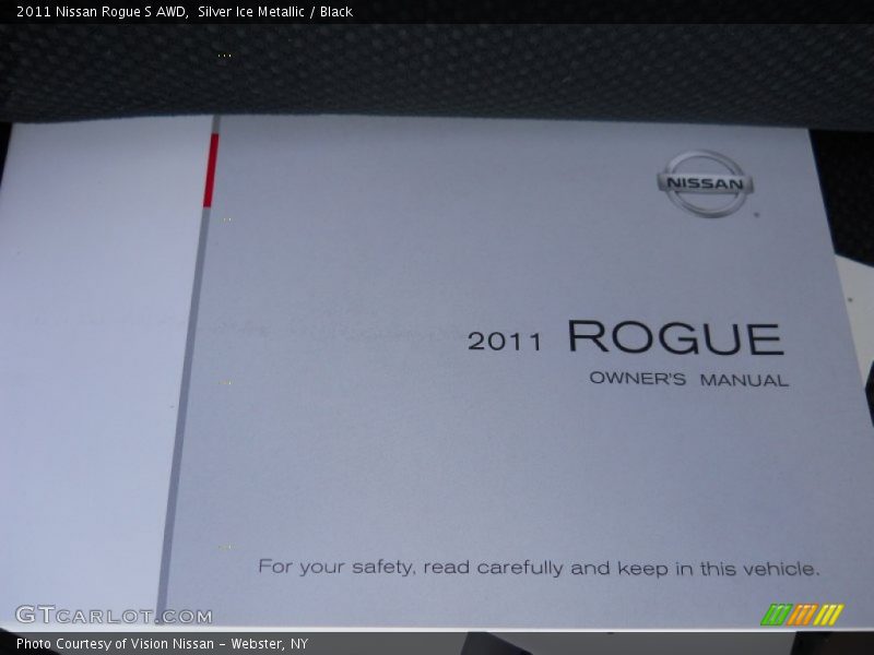 Silver Ice Metallic / Black 2011 Nissan Rogue S AWD