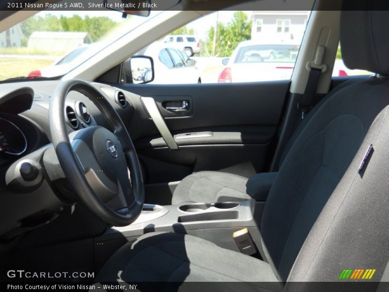 Silver Ice Metallic / Black 2011 Nissan Rogue S AWD