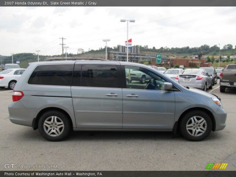 Slate Green Metallic / Gray 2007 Honda Odyssey EX