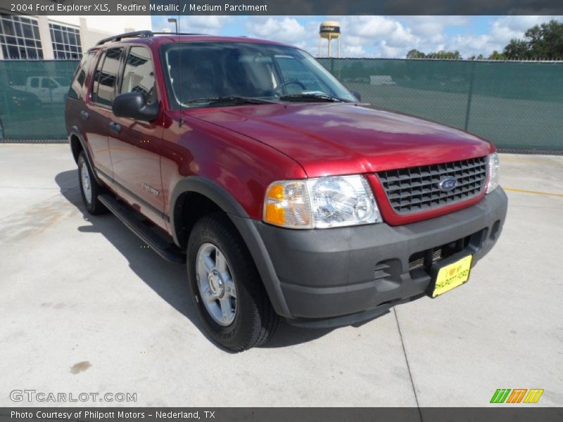 Redfire Metallic / Medium Parchment 2004 Ford Explorer XLS
