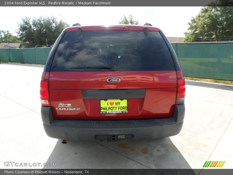 Redfire Metallic / Medium Parchment 2004 Ford Explorer XLS