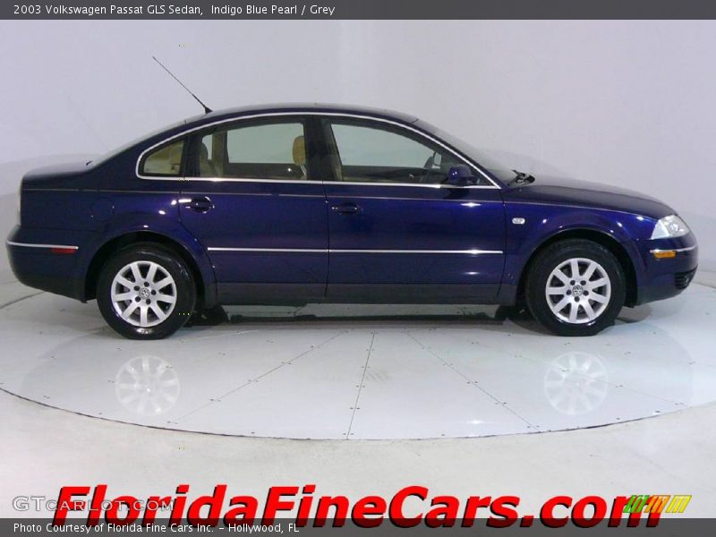 Indigo Blue Pearl / Grey 2003 Volkswagen Passat GLS Sedan