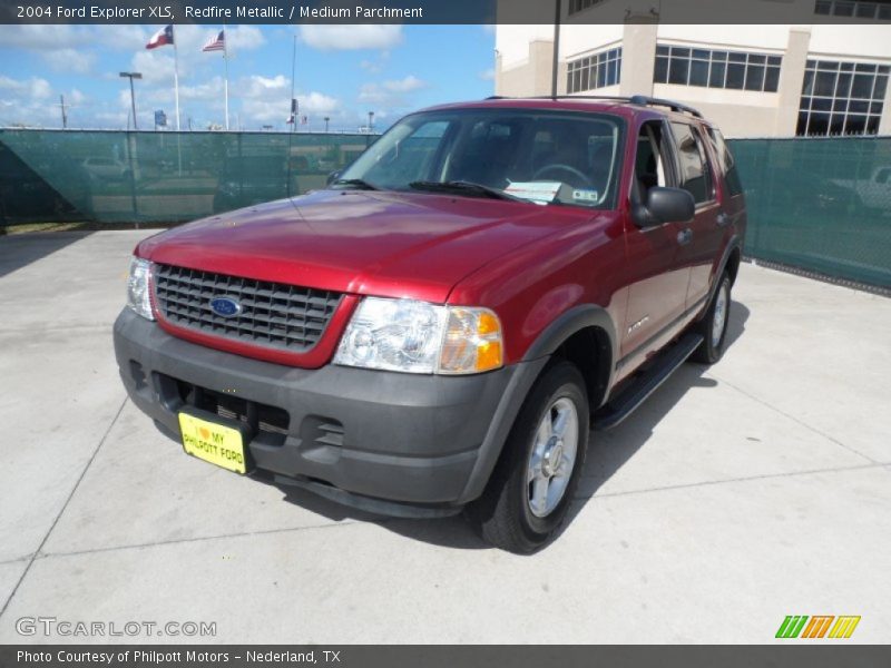 Redfire Metallic / Medium Parchment 2004 Ford Explorer XLS