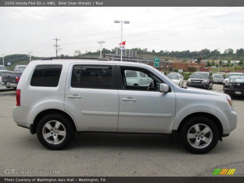 Billet Silver Metallic / Blue 2009 Honda Pilot EX-L 4WD