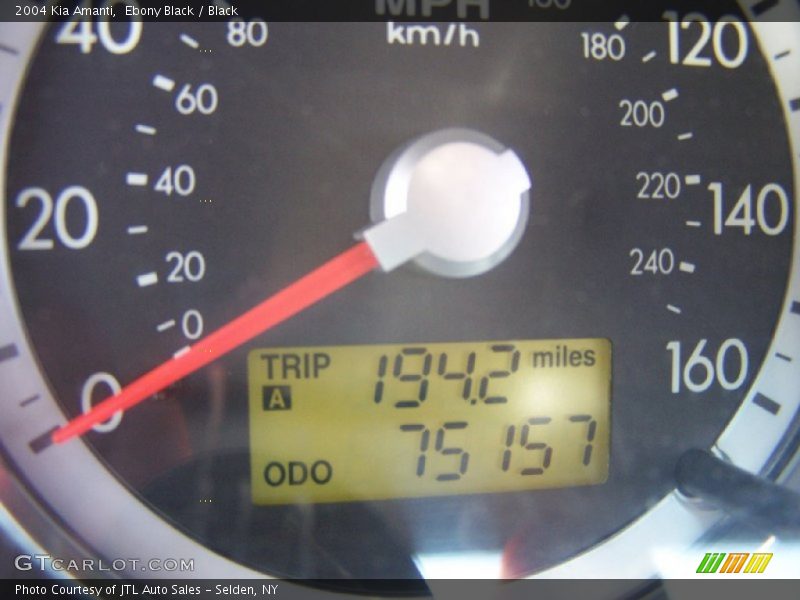 Ebony Black / Black 2004 Kia Amanti