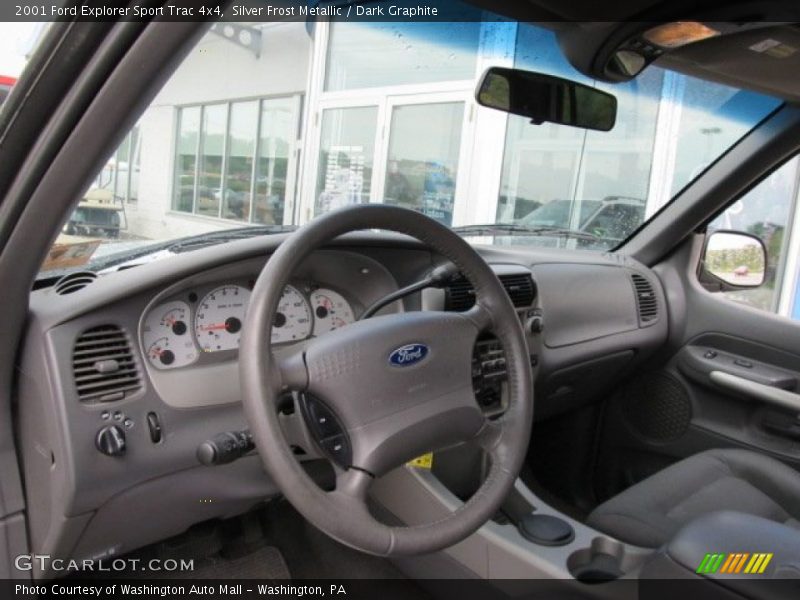 Silver Frost Metallic / Dark Graphite 2001 Ford Explorer Sport Trac 4x4