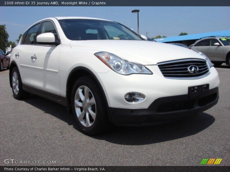 Moonlight White / Graphite 2008 Infiniti EX 35 Journey AWD