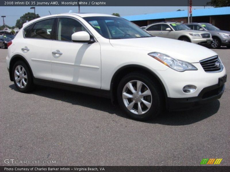 Moonlight White / Graphite 2008 Infiniti EX 35 Journey AWD
