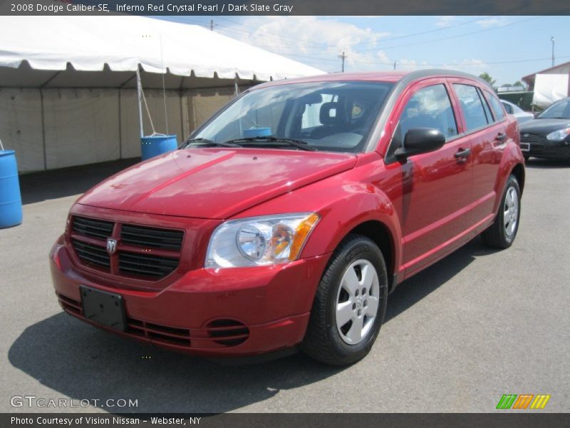 Inferno Red Crystal Pearl / Dark Slate Gray 2008 Dodge Caliber SE