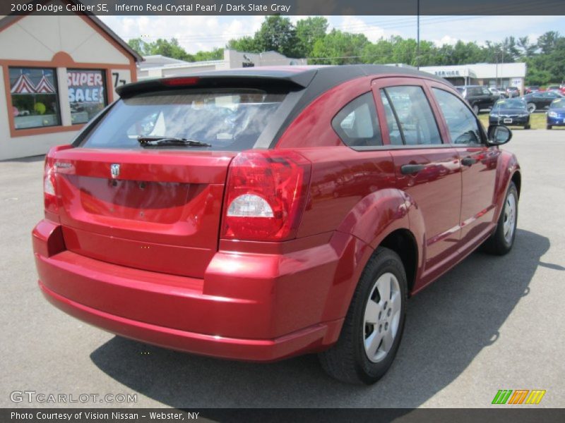 Inferno Red Crystal Pearl / Dark Slate Gray 2008 Dodge Caliber SE