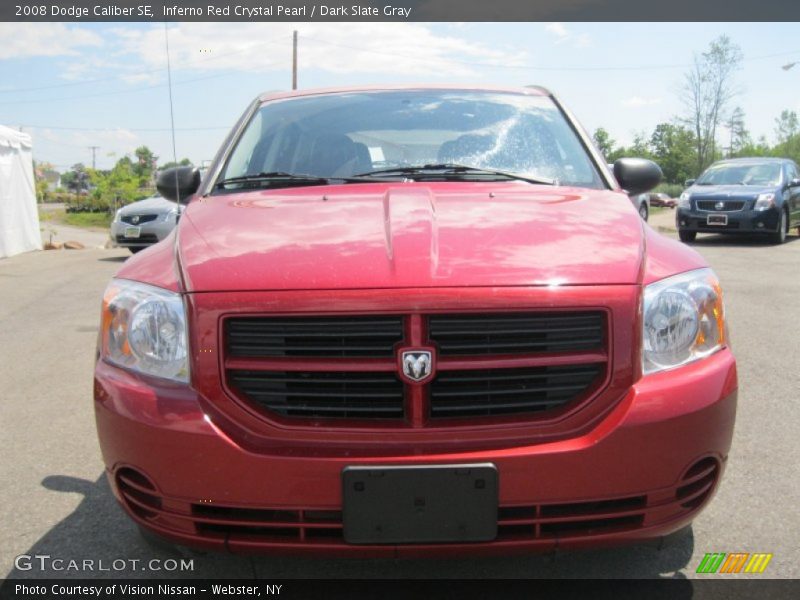 Inferno Red Crystal Pearl / Dark Slate Gray 2008 Dodge Caliber SE