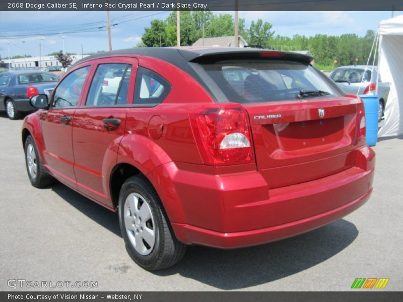 Inferno Red Crystal Pearl / Dark Slate Gray 2008 Dodge Caliber SE