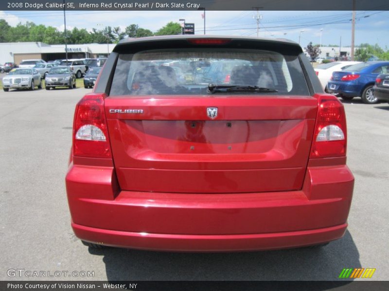 Inferno Red Crystal Pearl / Dark Slate Gray 2008 Dodge Caliber SE