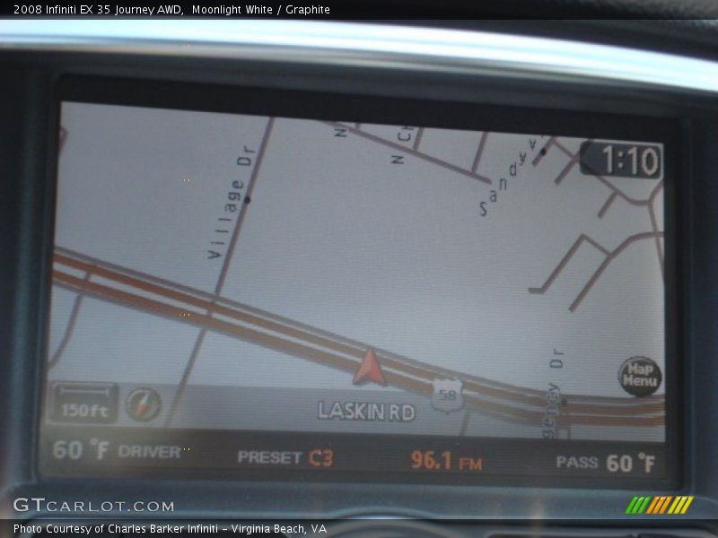 Moonlight White / Graphite 2008 Infiniti EX 35 Journey AWD
