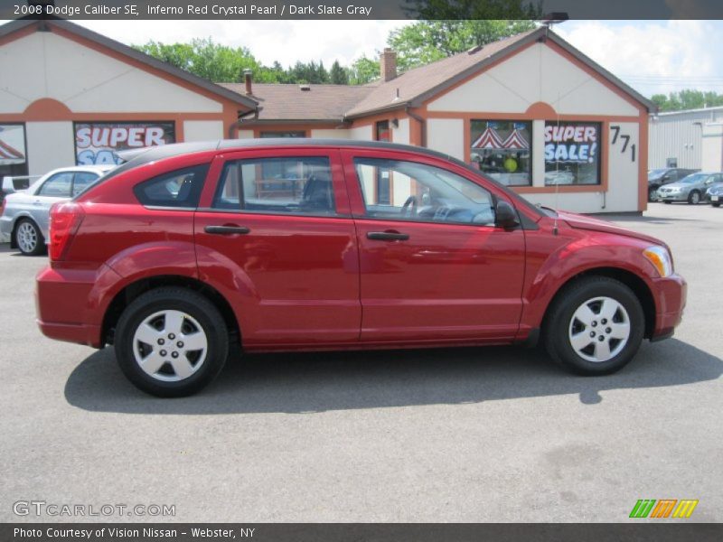 Inferno Red Crystal Pearl / Dark Slate Gray 2008 Dodge Caliber SE