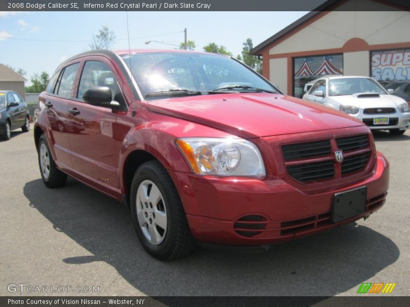 Inferno Red Crystal Pearl / Dark Slate Gray 2008 Dodge Caliber SE
