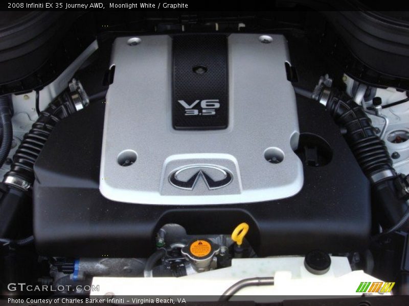 Moonlight White / Graphite 2008 Infiniti EX 35 Journey AWD