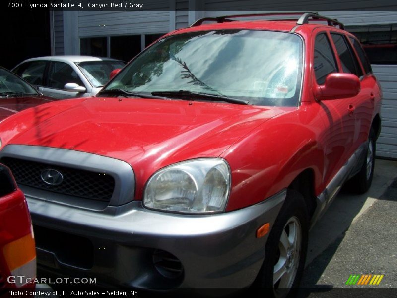 Canyon Red / Gray 2003 Hyundai Santa Fe I4