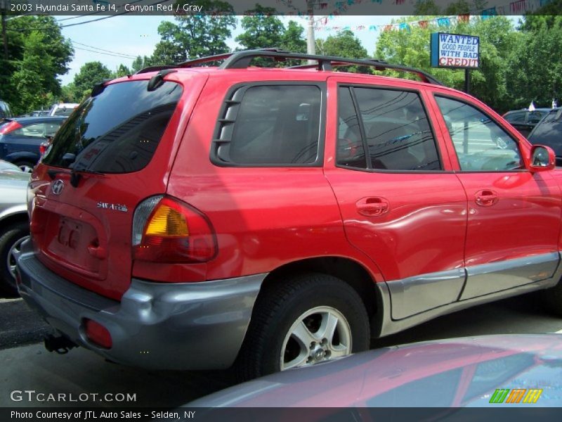 Canyon Red / Gray 2003 Hyundai Santa Fe I4