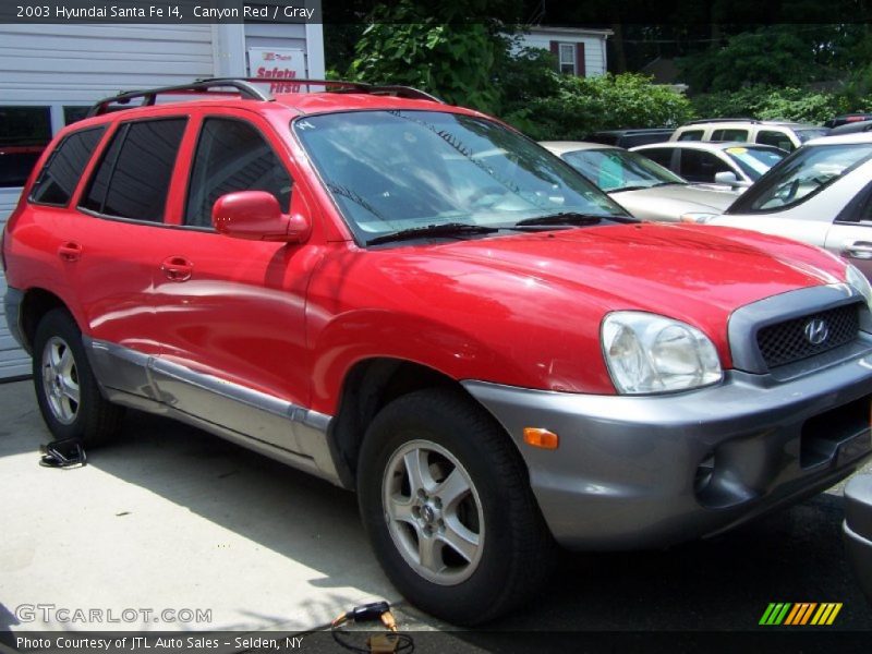 Canyon Red / Gray 2003 Hyundai Santa Fe I4