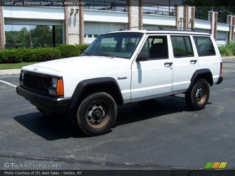 Stone White / Grey 1995 Jeep Cherokee Sport