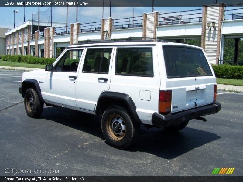 Stone White / Grey 1995 Jeep Cherokee Sport