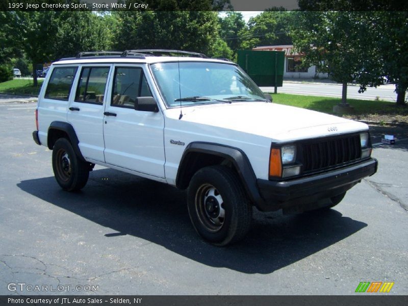 Stone White / Grey 1995 Jeep Cherokee Sport
