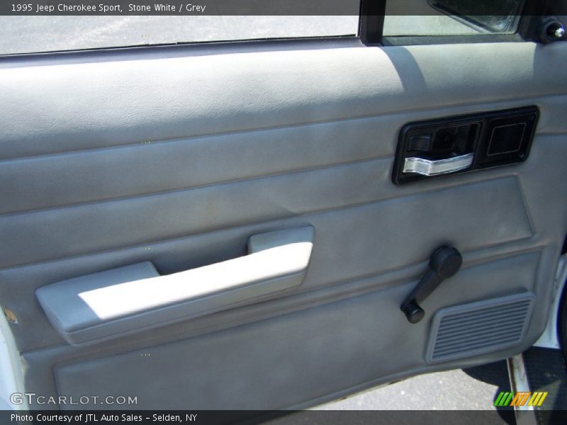 Stone White / Grey 1995 Jeep Cherokee Sport