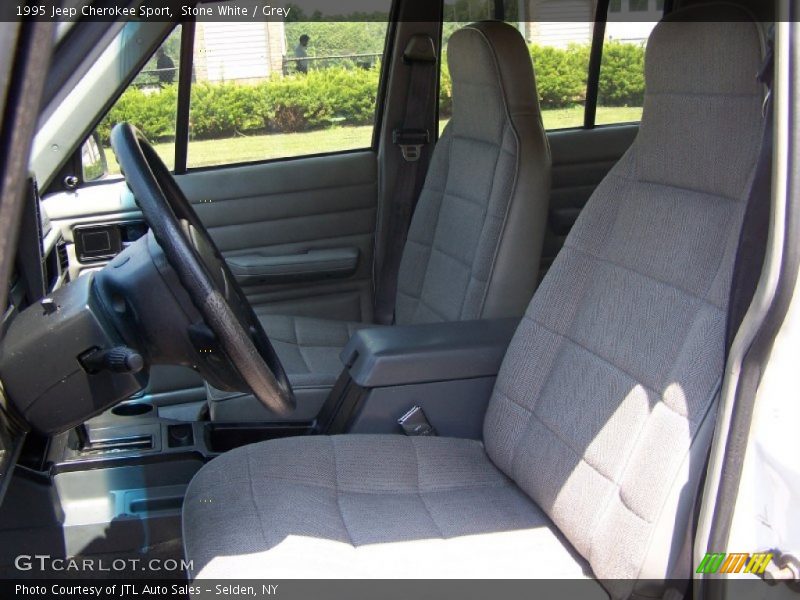 Stone White / Grey 1995 Jeep Cherokee Sport