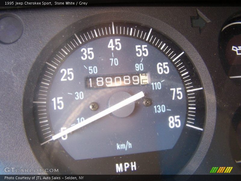 Stone White / Grey 1995 Jeep Cherokee Sport