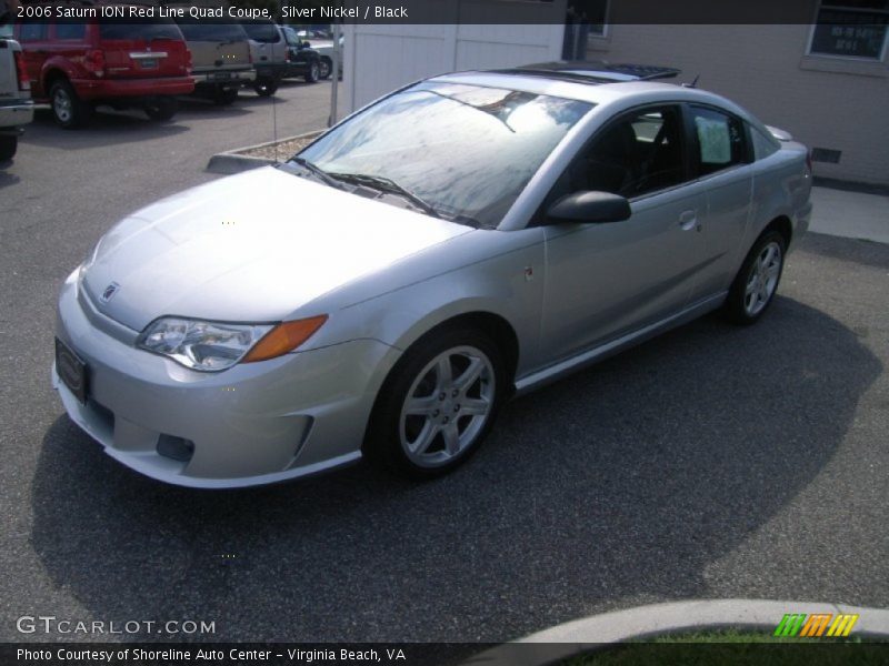 Silver Nickel / Black 2006 Saturn ION Red Line Quad Coupe