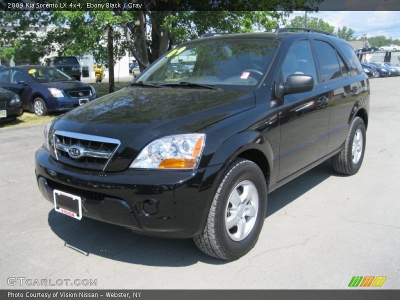 Ebony Black / Gray 2009 Kia Sorento LX 4x4