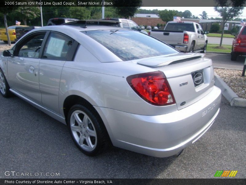 Silver Nickel / Black 2006 Saturn ION Red Line Quad Coupe