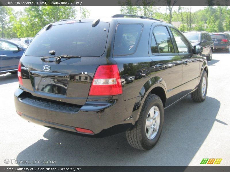 Ebony Black / Gray 2009 Kia Sorento LX 4x4