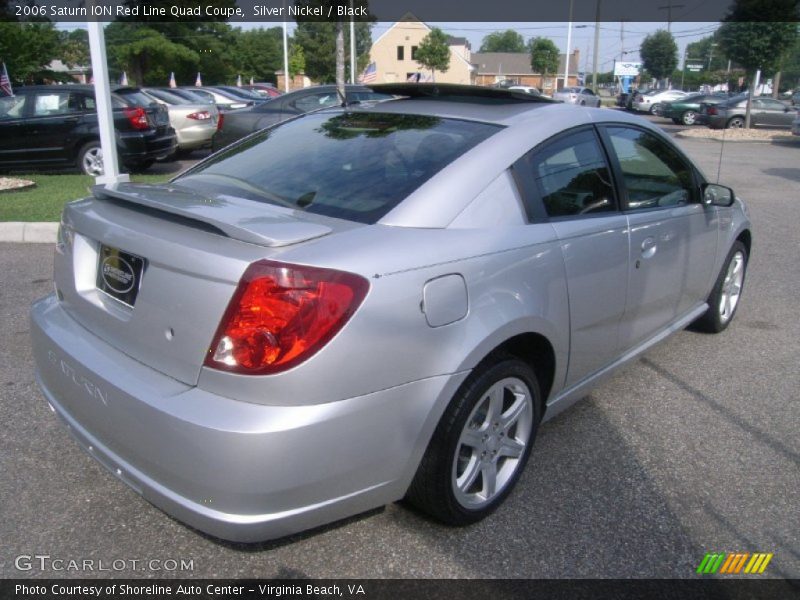 Silver Nickel / Black 2006 Saturn ION Red Line Quad Coupe