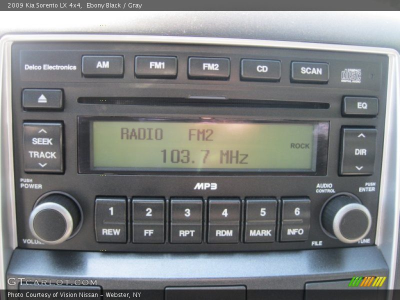 Ebony Black / Gray 2009 Kia Sorento LX 4x4