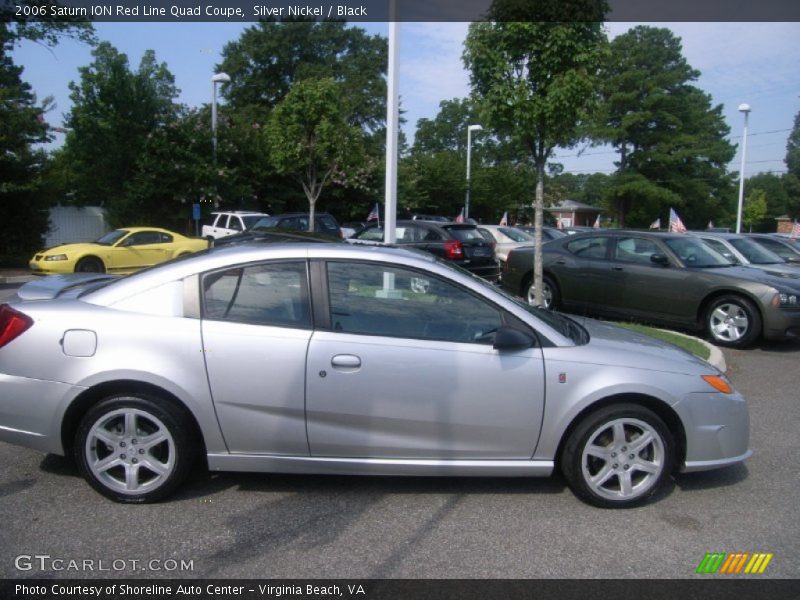 Silver Nickel / Black 2006 Saturn ION Red Line Quad Coupe