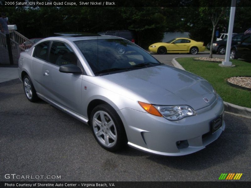 Silver Nickel / Black 2006 Saturn ION Red Line Quad Coupe