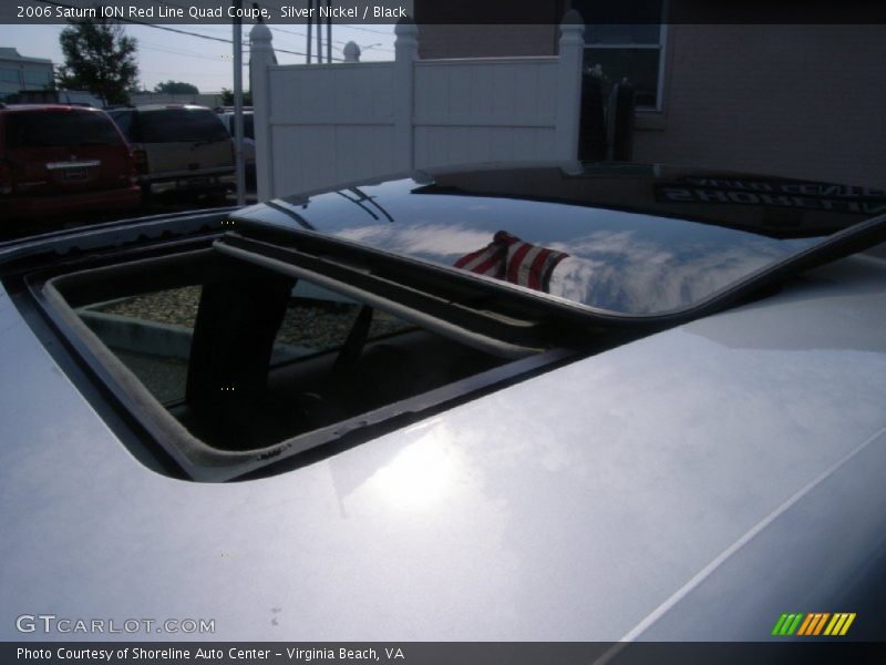 Silver Nickel / Black 2006 Saturn ION Red Line Quad Coupe