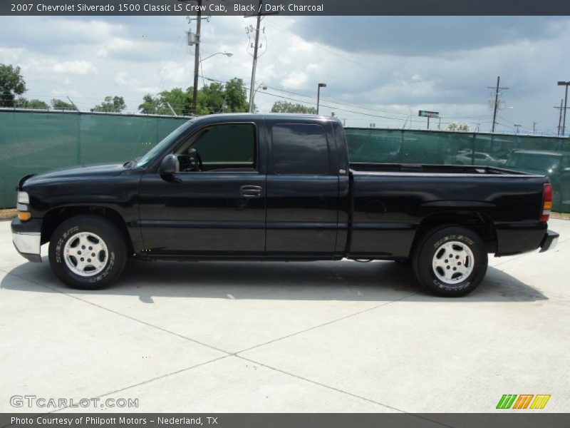 Black / Dark Charcoal 2007 Chevrolet Silverado 1500 Classic LS Crew Cab